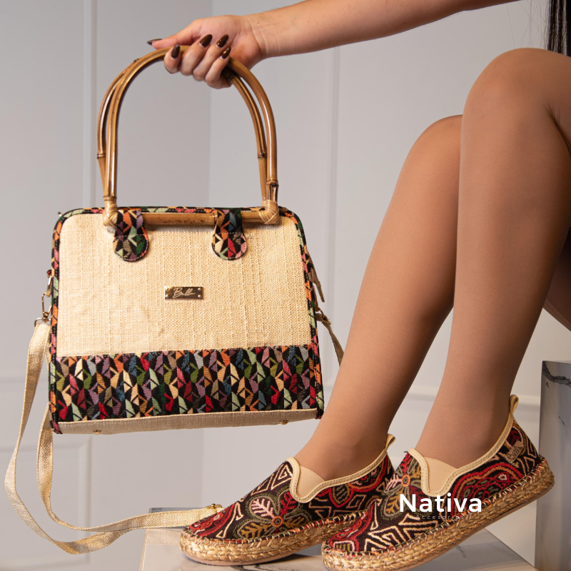 COMBO ESPADRILLE  VELU + BOLSO ARTESANAL