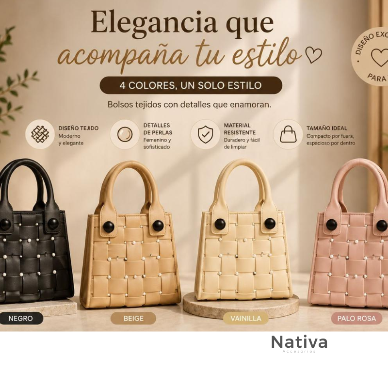 BOLSO TEJIDO ARTESANAL EVA PREMIUM